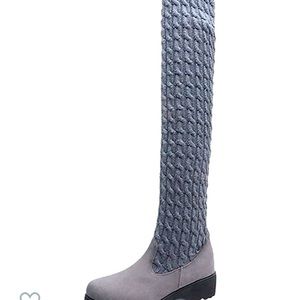 MOLayys Heeled Boots for Women Knee High